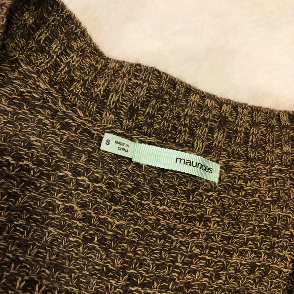 Quilt Pattern Marled Brown Cardigan - Picture 3 of 8